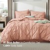 Bedsure Comforter Set – Solid Diamond Pintuck Design Bedding, Elegant and Soft Bed in a Bag for All Seasons - 2 of 4