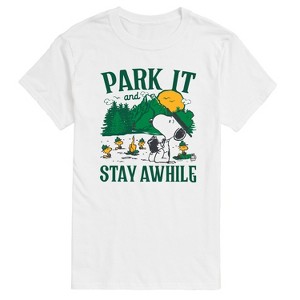 Men's - Peanuts - Park It And Stay Awhile Short Sleeve Graphic T-Shirt - 1 of 4