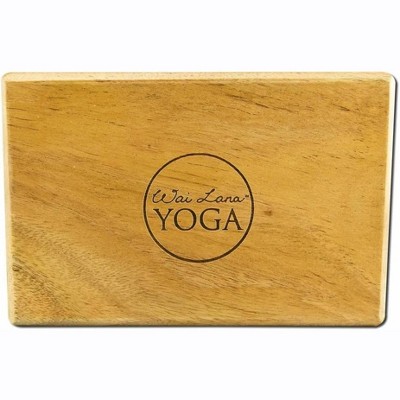 Wai Lana Teak Yoga Block, 4"