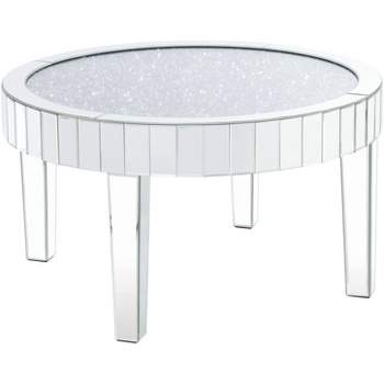 32" Ornat Coffee Table Mirrored/Faux Diamonds - Acme Furniture