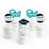 Big Dot of Happiness Teal 2025 Graduation Party - Dessert Cupcake Toppers - Clear Treat Picks - Set of 24 - 2 of 4