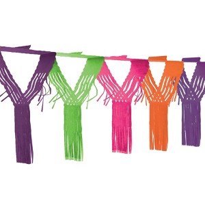 Beistle Drop Fringe Garland, 20" x 12', (3/Pkg) Multicolored - 1 of 4