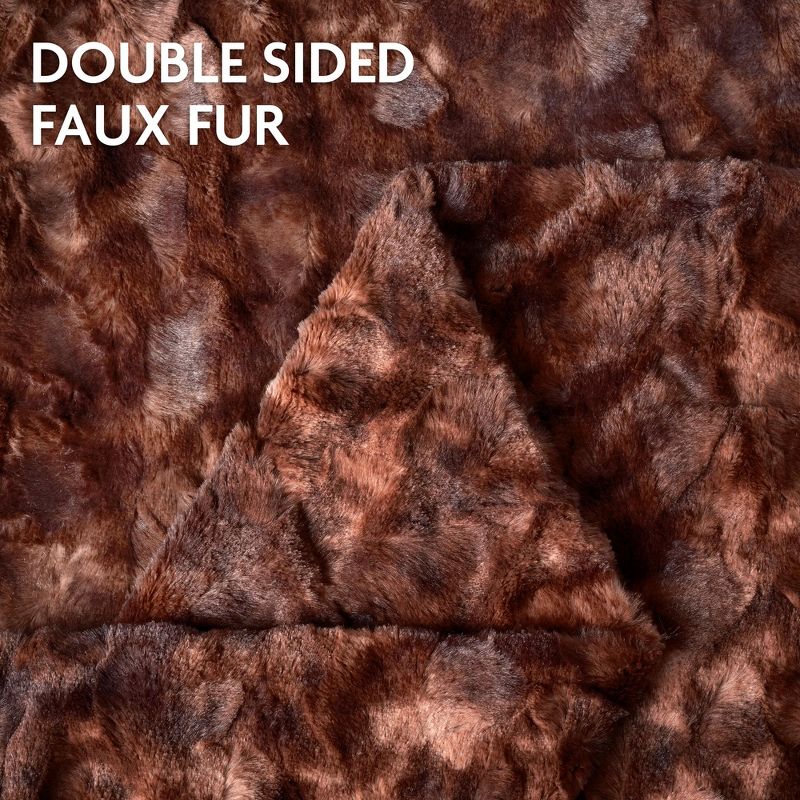 Chanasya Double Sided Oversized Faux Fur Throw Blanket, 3 of 7