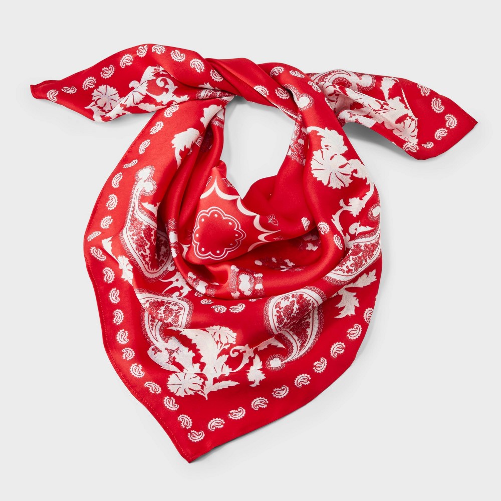 Paisley Square Bandana Scarf - A New Day™ Red