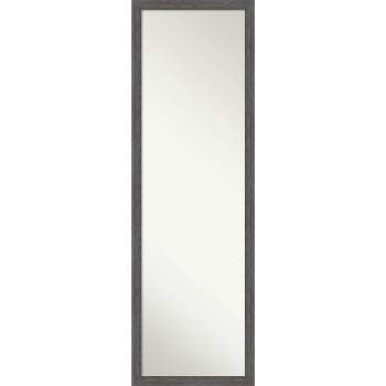 Pinstripe Framed Full Length on the Door Mirror - Amanti Art