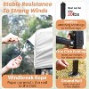 FDW Pop Up Canopy Tent 9.6x9.6 Anti-UV for Parties Camping with Portable Bag - 3 of 4