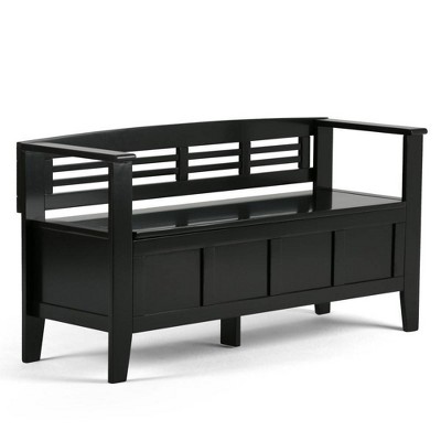 48" Chandler Solid Wood Entryway Storage Bench - Wyndenhall
