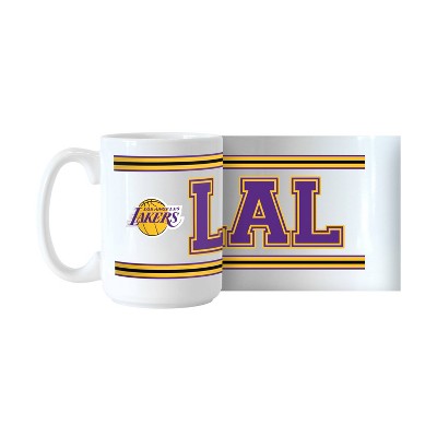 NBA Los Angeles Lakers Stripe Sublimated Mug - 15oz