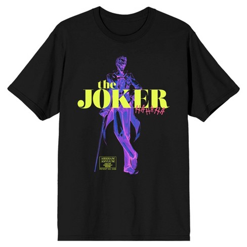 The Joker Text and Character Graphic Men's Black Graphic Tee - image 1 of 1