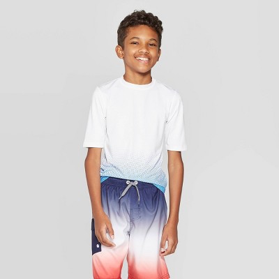 boys short sleeve rash guard