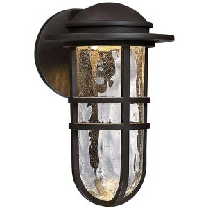 dweLED Steampunk 13" High Bronze LED Outdoor Wall Light - 1 of 2