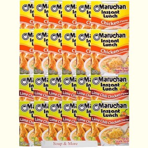 Maruchan Ramen Instant Cup Noodles 24 Count - 12 Chicken Flavor & 12 Lime Chili Chicken Flavor , 2 Flavors - 1 of 1