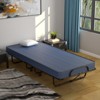 Tangkula Folding Bed Mattress with Swivel Casters Twin Portable Foldable Guest Bed with Sturdy Metal Frame Made in Italy - 2 of 4