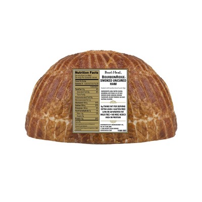 Boar’s Head Bold BourbonRidge Uncured Smoked Ham - 3lbs - priced per lb
