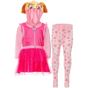 Nickelodeon Paw Patrol Skye Everest Girls Cosplay Tulle Costume Dress and Tights Infant to Little Kid - 1 of 4