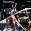 7FT Barbell 45 Lb, Straight Barbell Bars - 700lb Capacity, Home Gym Weight Bar for Bench Press/Strength Training/Squats/Hip Thrusts/Lunges/Biceps - 2 of 4