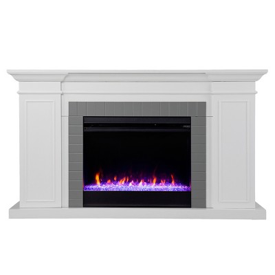 Rylana Bookcase Electric Fireplace - SEI
