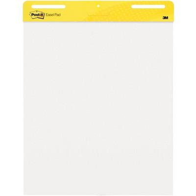 White Self-Adhesive Repositionable Flip Chart Pad, 25 x 30 Inches