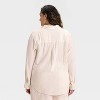Women's Long Sleeve Gauze Collared Button-Down Shirt - Universal Thread™ - 2 of 3