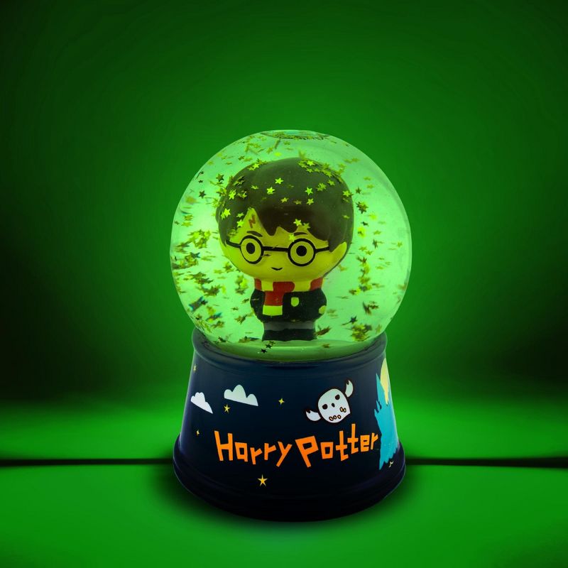 Silver Buffalo Harry Potter Chibi Characters 6-Inch Light-Up Snow Globe, 2 of 10