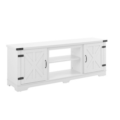 NicBex TV Stands for 70 inch TV, Entertainment Center with Open Shelves and Closed Cabinets,TV Console for Bedroom, Living Room, Home,White