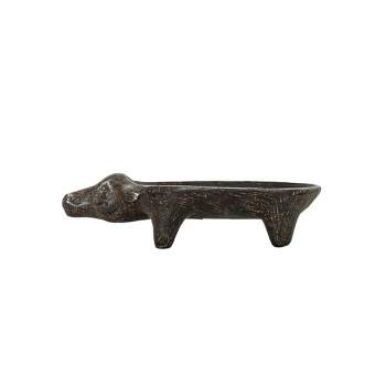 Cow Soap Dish Black Cast Iron by Foreside Home & Garden