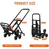 COZONY Plus Size 330 LBS Blue Stair Climbing Dolly, 10-Wheel Folding Hand Truck Cart with Telescoping Handle for Moving, Office & Warehouse - 3 of 4