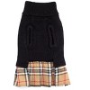 The Worthy Dog Plaid Layered-Look Two-fer Pet Pullover Turtleneck Sweater Dress - 2 of 3