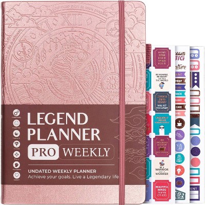 Undated Planner Pro Weekly 7x10 Rose Gold - Legend Planner : Target