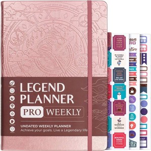 Undated Planner PRO Weekly 7"x10" Rose Gold - Legend Planner - 1 of 4