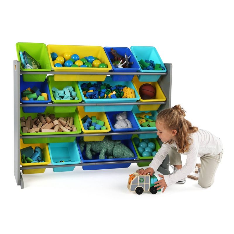 Kids&#39; Super-Size Toy Organizer Elements Collection Gray - Humble Crew, 4 of 8