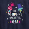 Boys' - Trolls - The Merriest Time Of The Year Poppy and Branch Graphic Long Sleeve Fleece Sweatshirt - 2 of 4