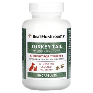 Real Mushrooms Turkey Tail, Support for Your Pet, 90 Capsules - 1 of 3