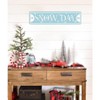Lomsoe Snow Day Metal Tin Sign Christmas Plaque Sign Vintage Wall Decoration Home Bar Kitchen Cafe Bar Wall Art Sign 4x16 Inch Christmas Gift - 4 of 4