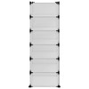 vidaXL Shoe Rack Transparent 37.2 in.x14.4 in.x41.7 in. PP - 4 of 4