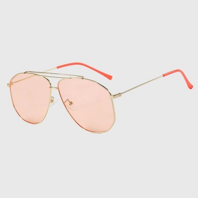 Anna-Kaci Women's Retro Aviator Sunglasses Gold Frame