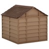 vidaXL Dog House Brown 100% PP (polypropylene) UV-resistant materials - 4 of 4