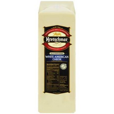 Kretschmar White American Cheese - price per lb