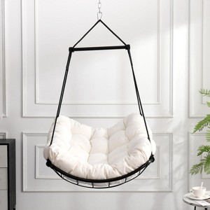 TiramisuBest Hammock Chair Swing with Cushion,Outdoor Indoor Hanging Hammock Chair for Patio, Porch, Bedroom, Garden - 1 of 4