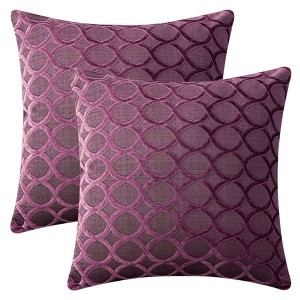 REGALWOVEN Geometric Modern Throw Pillow Cover for Sofa Couch Bedroom Living Room Chair 18 x 18 Inch 2 Pcs - 1 of 4