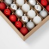 50ct Shatter-Resistant Round Christmas Tree Ornament Set - Wondershop™ - 3 of 3