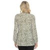 Women's Printed Peasant Blouse-White Mark - 3 of 4