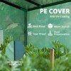 Lean-to Walk-in Greenhouse for Outdoor Use, 6.6 x 2.5 x 5.6 ft – UV-Resistant PE Cover, Roll-Up Door, Mesh Windows - 2 of 4