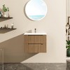 Resenkos 24" Wall-Mount Floating Bathroom Vanity Cabinet (Cabinet Only), Walnut - 2 of 4