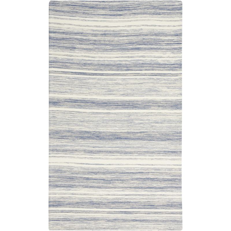 Nicole Curtis Lake Abstract Stripe Jacquard Non-Skid Kitchen Accent Rug, 1 of 9