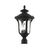 Livex Lighting Oxford 3 - Light Post Light in  Textured Black - 3 of 4