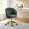 Belanda  Task Chair with Golden Base for Living Room and Office Room | KARAT HOME - 3 of 4