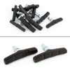 Unique Bargains 12 Pcs Black Rubber V-brake Stop Brake Pads Shoes for Mountain Bike Bicycle 23mm - image 3 of 4