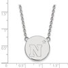 Black Bow Jewelry Sterling Silver Navy Midshipmen NCAA Necklace 18 Inch - image 2 of 4