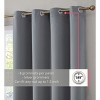 HLC.ME Dakota 100% Blackout Thick Thermal Insulated Energy Efficient Heat Blocking Curtains Grommet Panels, Set of 2 - 2 of 4